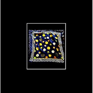 New Italian Designer Clock Chiffon Scarf